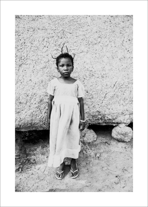 Portrait of African girl travel photography art print