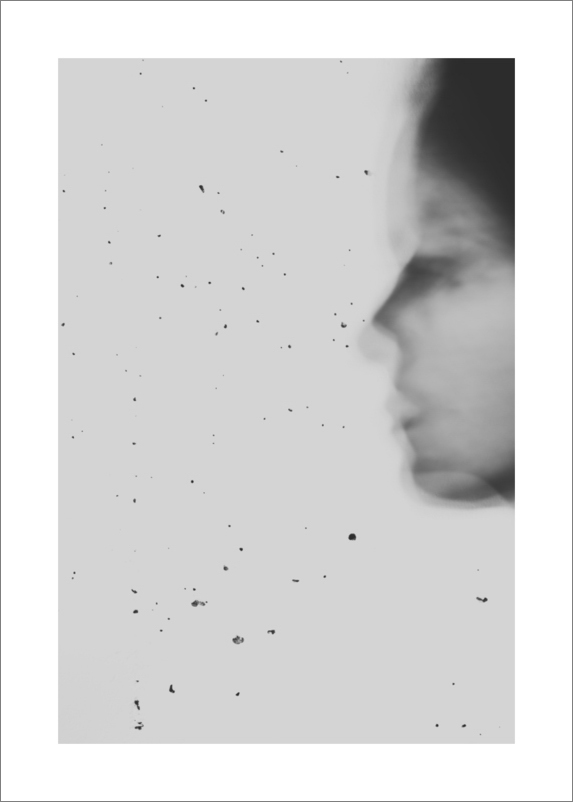 Self portrait black and white mood poetic fine art photography print